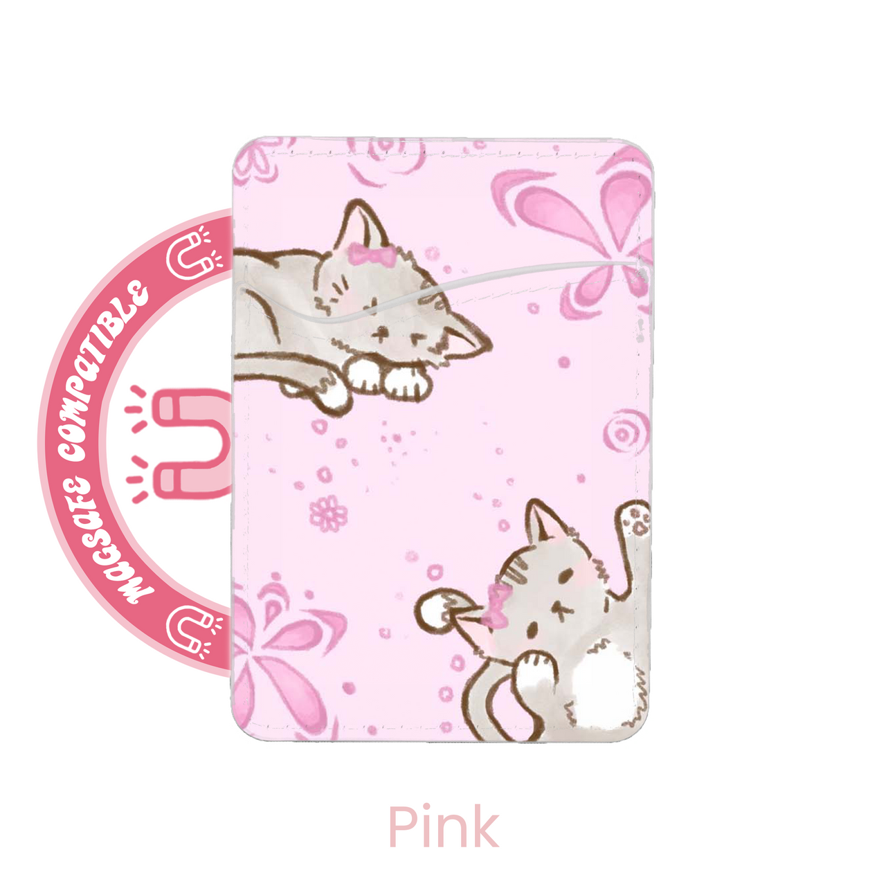 abbyrose Kitty Kat MagSafe Card Holder Pocket for iPhone 12 13 14 15 16 Pro Max - 第 5/37 張圖片