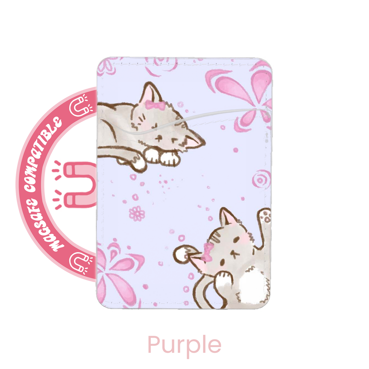 abbyrose Kitty Kat MagSafe Card Holder Pocket for iPhone 12 13 14 15 16 Pro Max - 第 6/37 張圖片