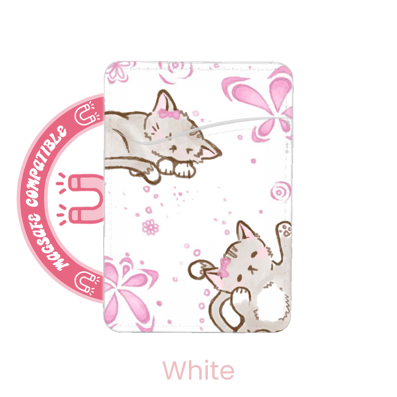 abbyrose Kitty Kat MagSafe Card Holder Pocket for iPhone 12 13 14 15 16 Pro Max - 第 2/37 張圖片