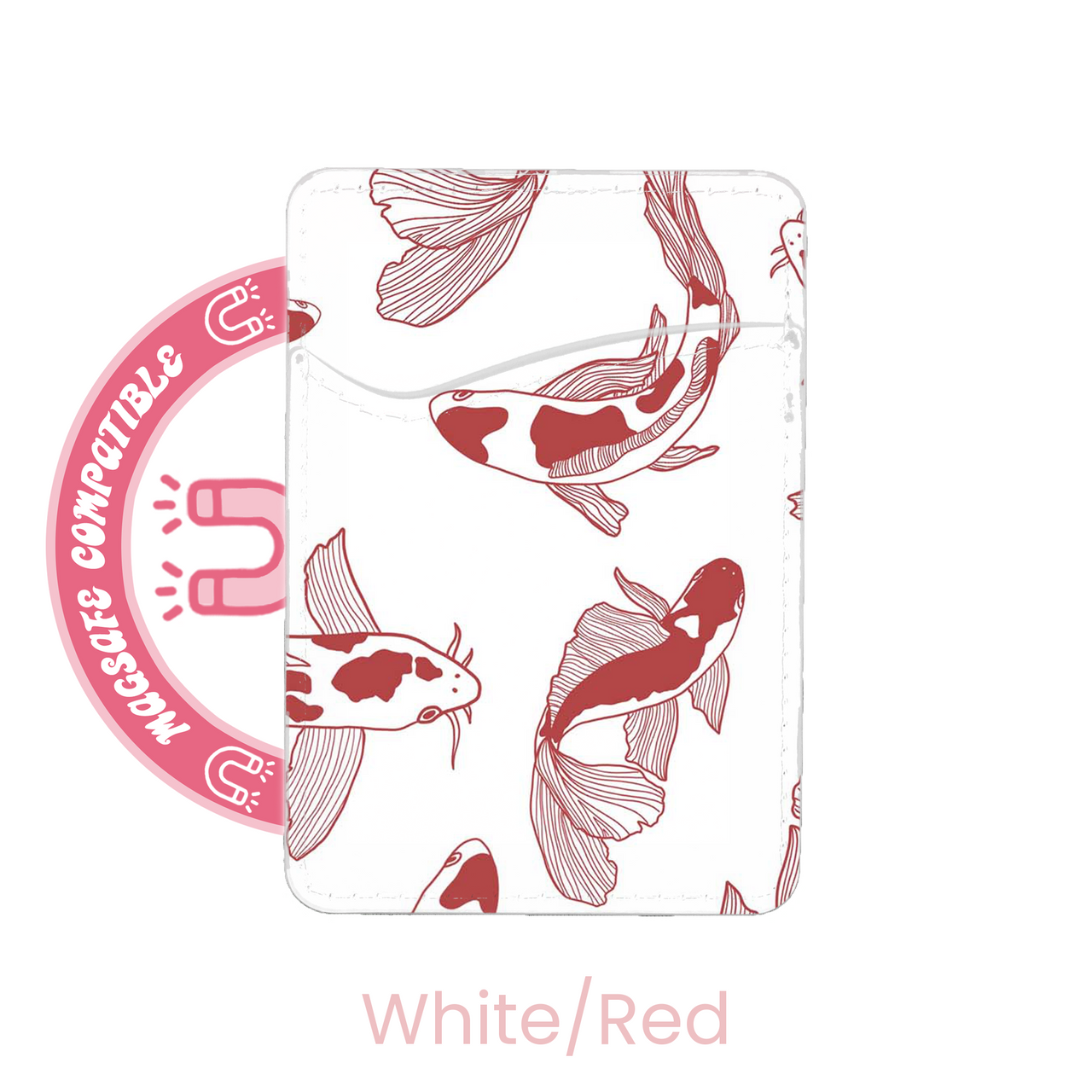 abbyrose Koi Fish MagSafe Porte Carte Poche pour iPhone 12 13 14 15 16 Pro Max - Photo 7 sur 31