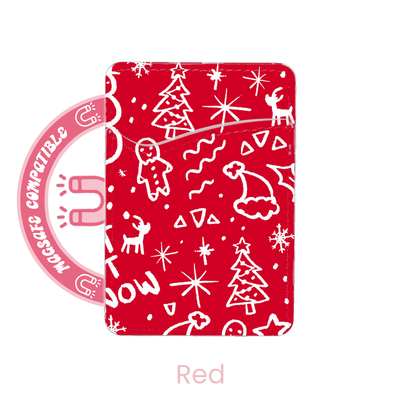 abbyrose Let it Snow! MagSafe Card Holder Pocket for iPhone 12 13 14 15 16 Pro - 第 3/21 張圖片