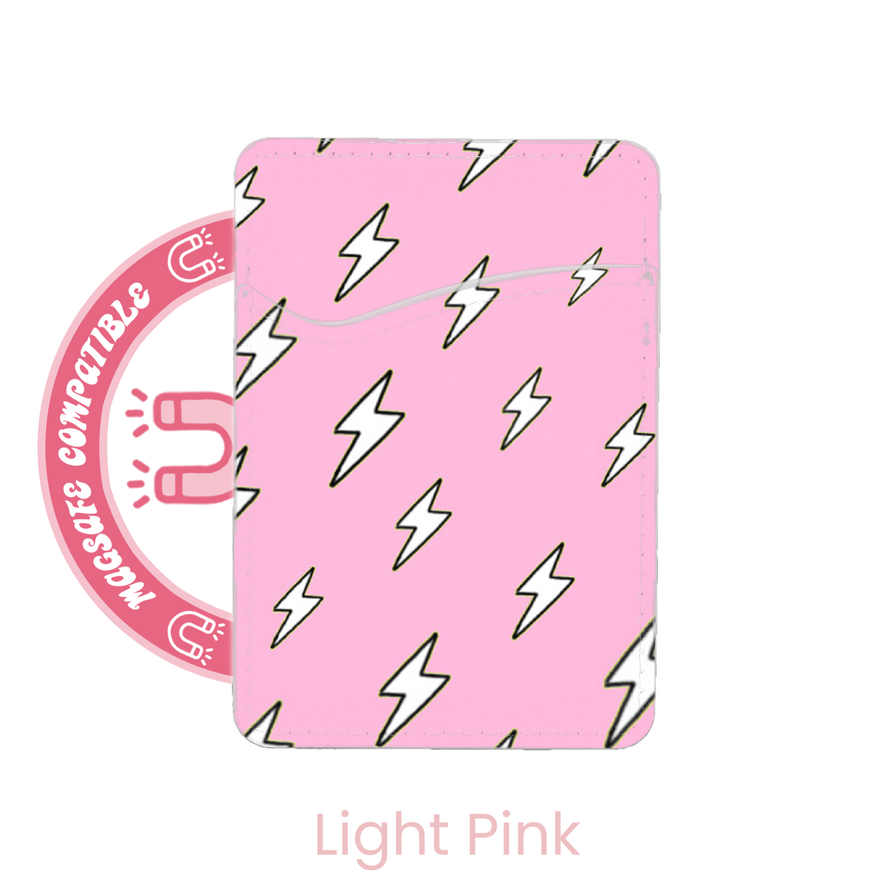 abbyrose Lightning Bolts MagSafe Card Holder Pocket for iPhone 12 13 14 15 16 - 第 4/49 張圖片