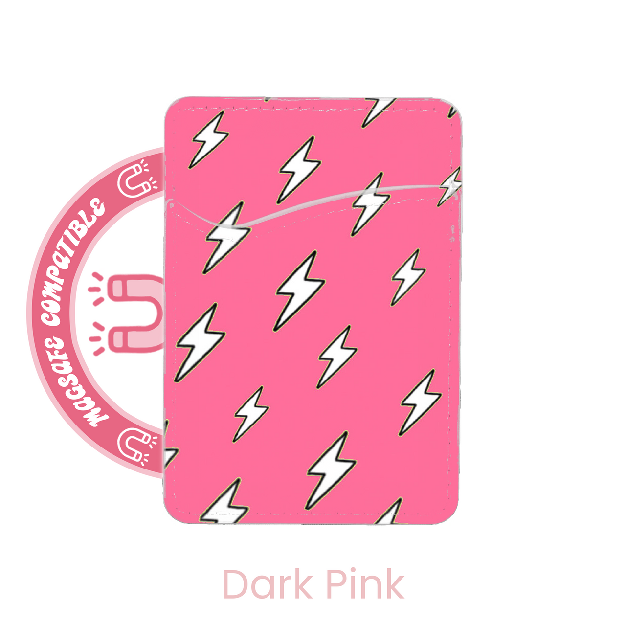 abbyrose Lightning Bolts MagSafe Card Holder Pocket for iPhone 12 13 14 15 16 - 第 5/49 張圖片