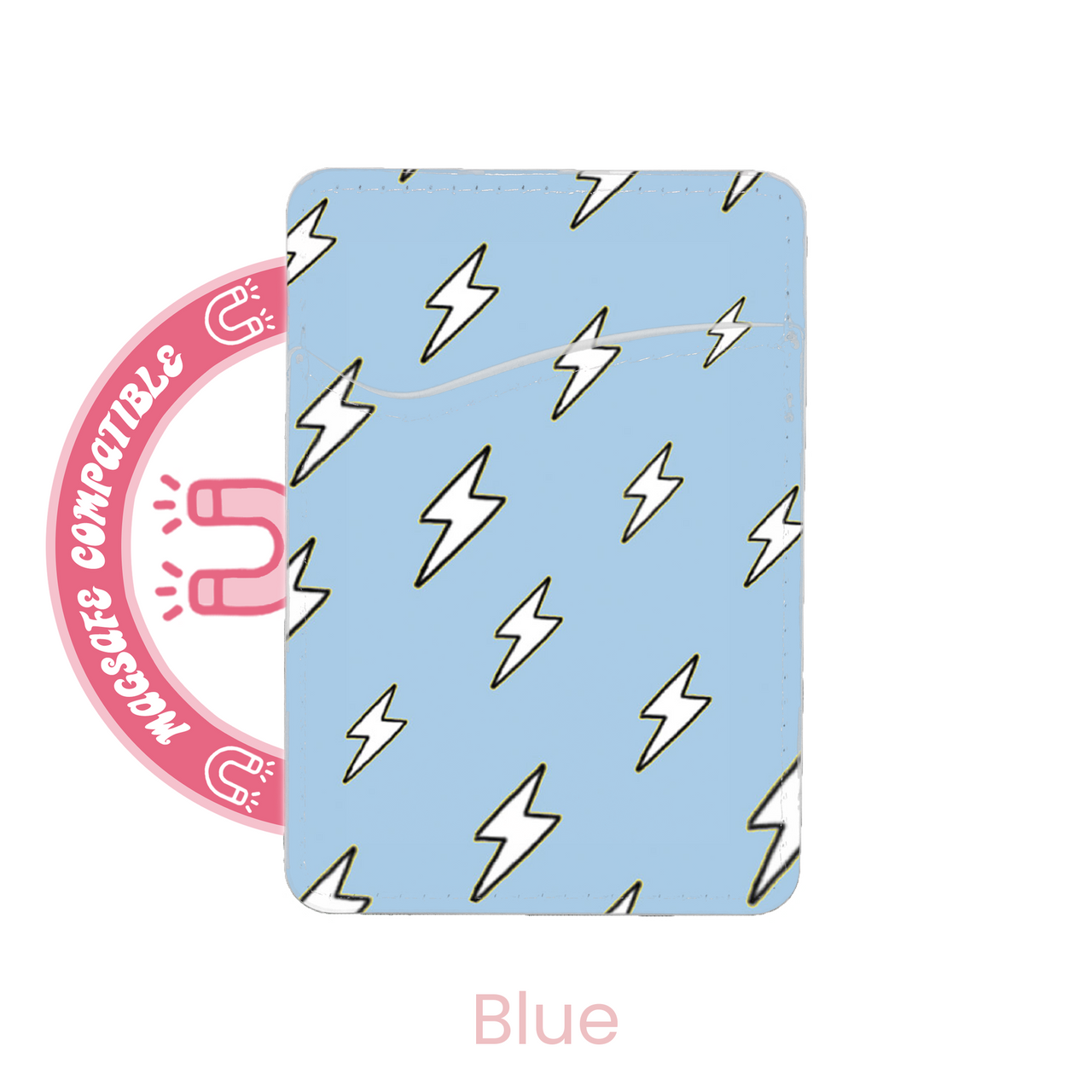 abbyrose Lightning Bolts MagSafe Card Holder Pocket for iPhone 12 13 14 15 16 - 第 6/49 張圖片