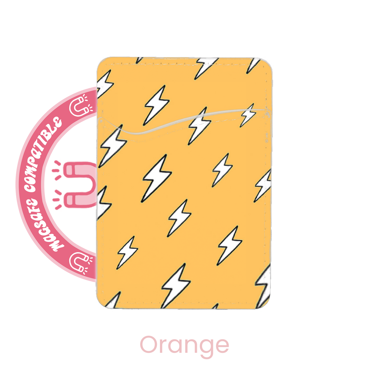 abbyrose Lightning Bolts MagSafe Card Holder Pocket for iPhone 12 13 14 15 16 - 第 8/49 張圖片