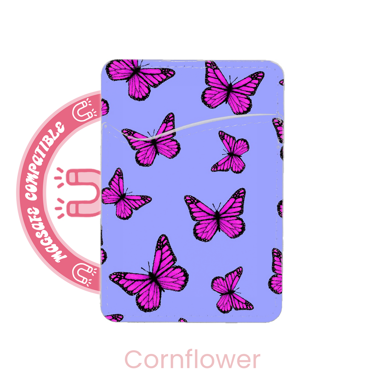 abbyrose Magenta Butterflies MagSafe Porte Carte Poche pour iPhone 12-16 - Photo 5 sur 21