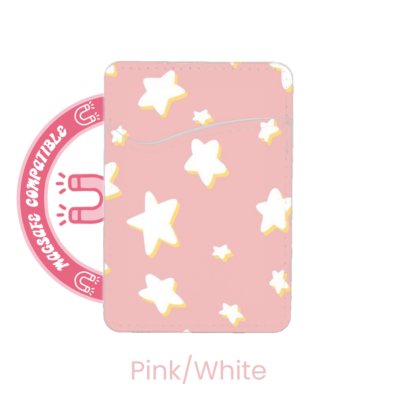 abbyrose Marshmallow Stars MagSafe Card Holder Pocket for iPhone 12 13 14 15 16 - 第 4/31 張圖片