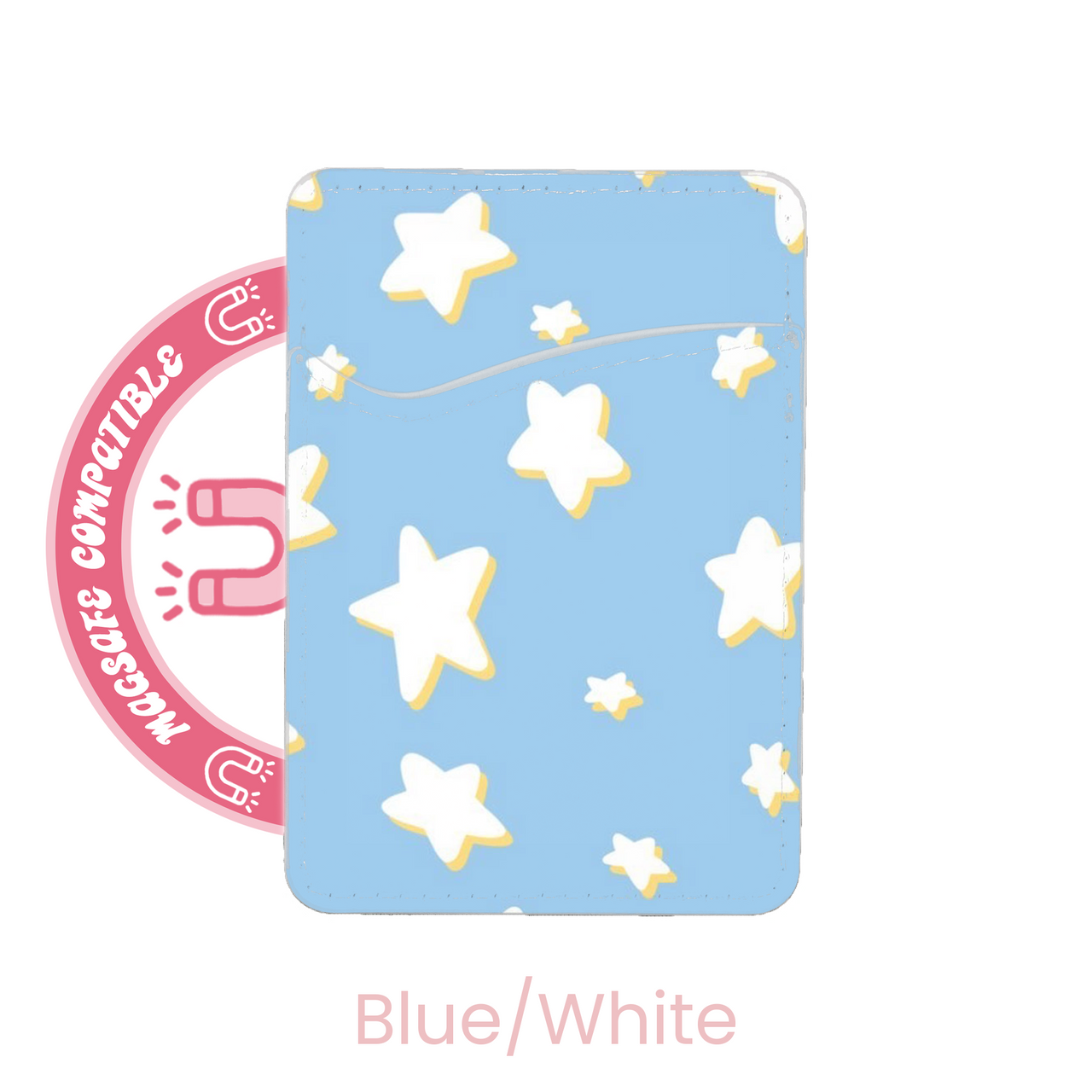 abbyrose Marshmallow Stars MagSafe Card Holder Pocket for iPhone 12 13 14 15 16 - 第 5/31 張圖片