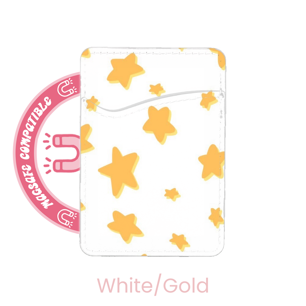 abbyrose Marshmallow Stars MagSafe Card Holder Pocket for iPhone 12 13 14 15 16 - 第 2/31 張圖片