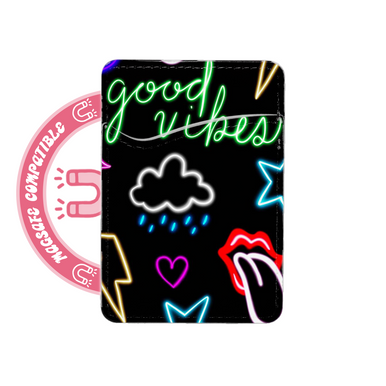 abbyrose Neon Signs MagSafe Porte Carte Poche pour iPhone 12 13 14 15 16 Pro Max - Photo 1 sur 1