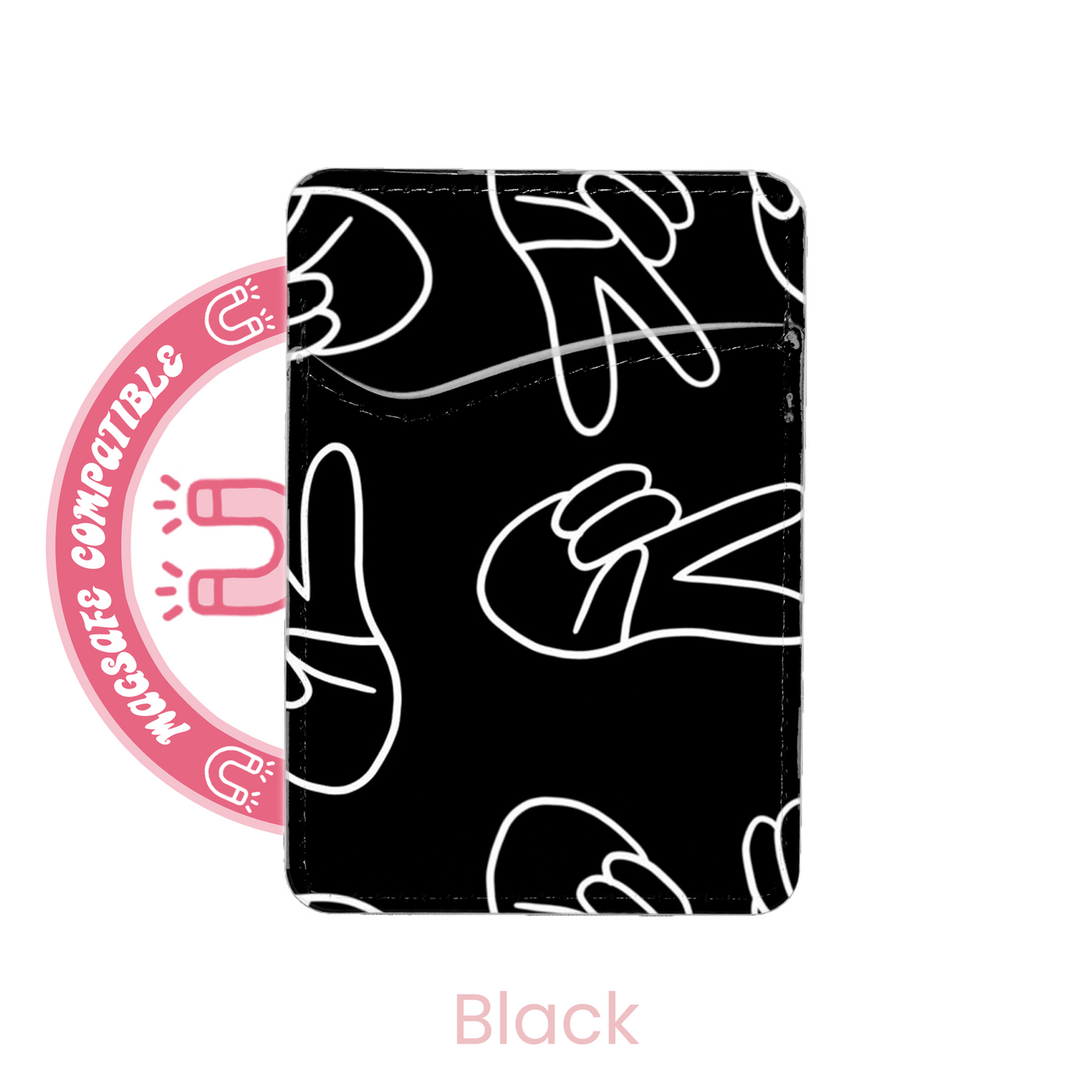 abbyrose Peace Out MagSafe Card Holder Pocket for iPhone 12 13 14 15 16 Pro Max - 第 4/21 張圖片
