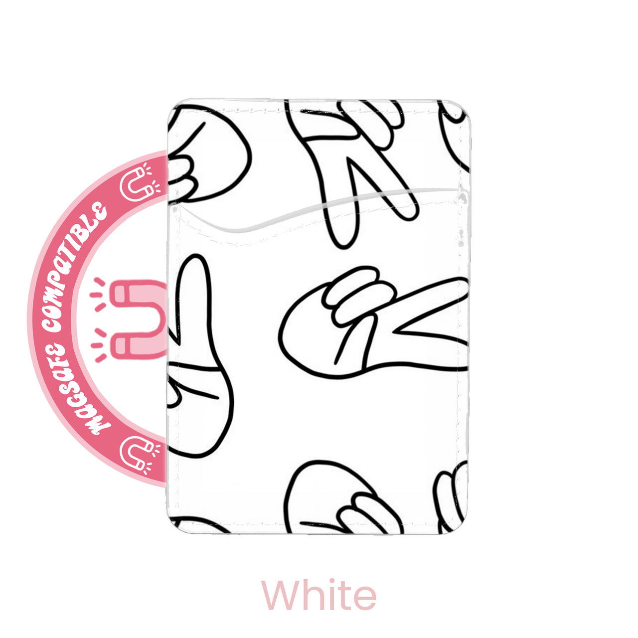 abbyrose Peace Out MagSafe Card Holder Pocket for iPhone 12 13 14 15 16 Pro Max - 第 2/21 張圖片