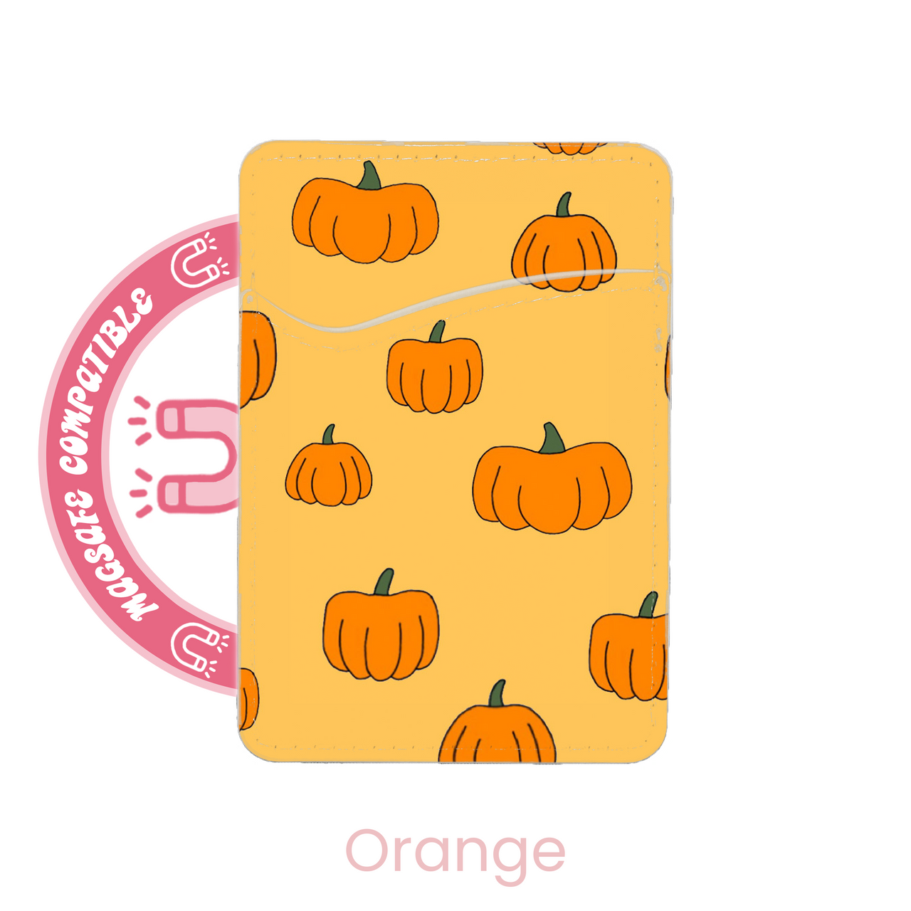 abbyrose Pumpkin MagSafe Card Holder Pocket for iPhone 12 13 14 15 16 Pro Max - Picture 32 of 37