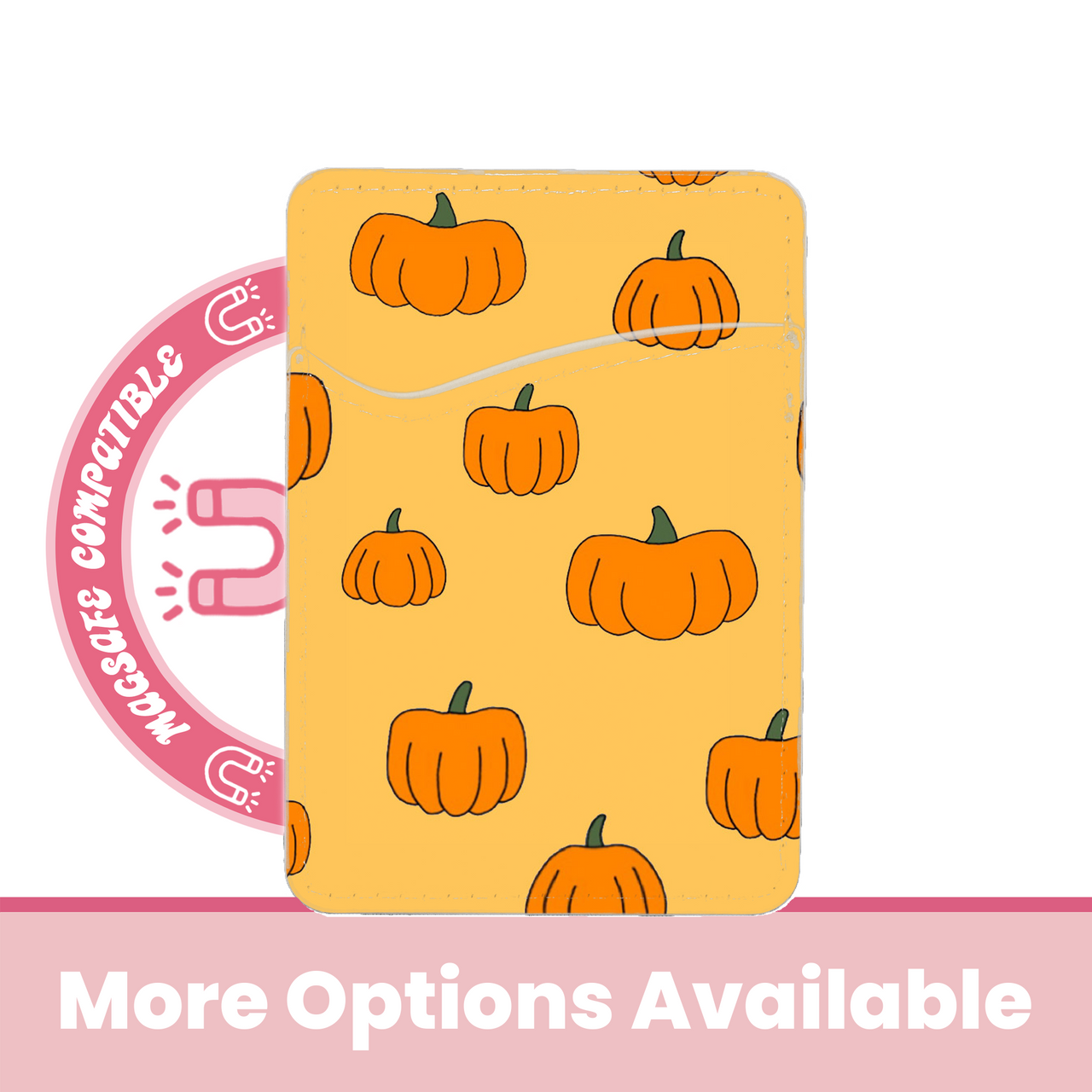 abbyrose Pumpkin MagSafe Card Holder Pocket for iPhone 12 13 14 15 16 Pro Max - Picture 3 of 37