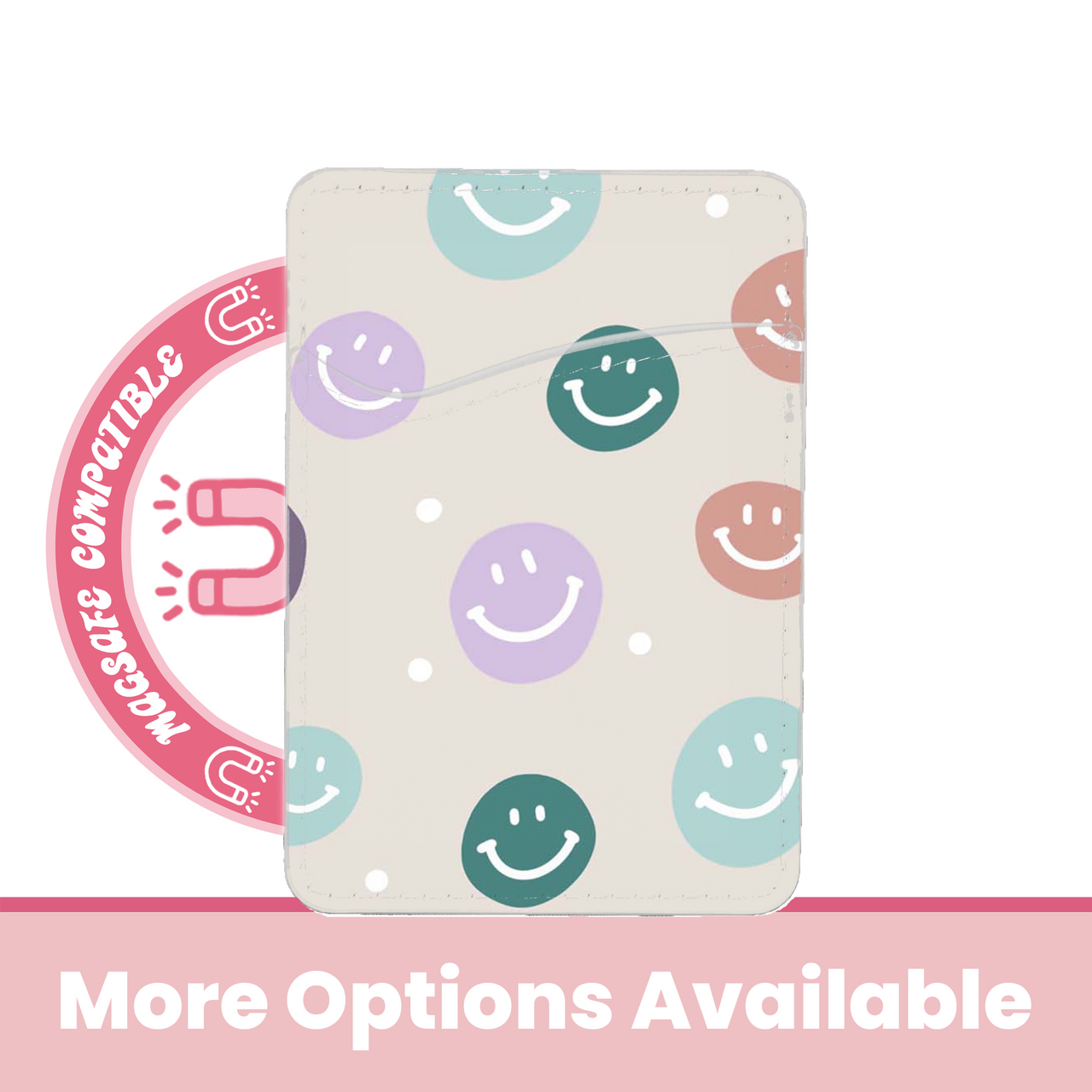 abbyrose Smiles 4 Miles MagSafe Card Holder Pocket for iPhone 12 13 14 15 16 Pro - 第 3/37 張圖片