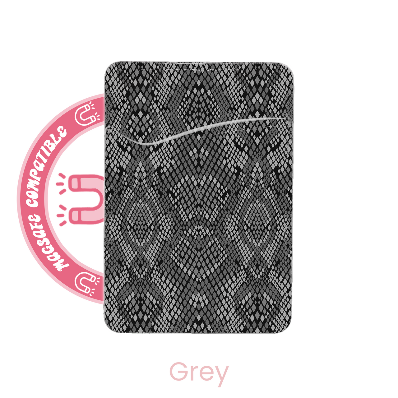 abbyrose Porte Carte MagSafe en Peau de Serpent Poche pour iPhone 12 13 14 15 16 Pro Max - Photo 14 sur 49
