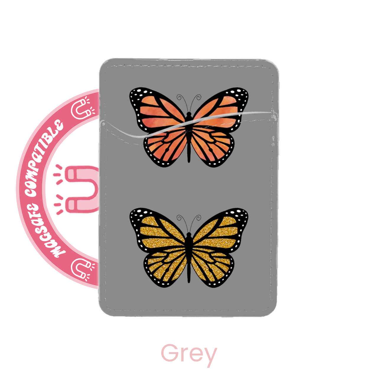 abbyrose Triple Papillon MagSafe Porte Carte Poche pour iPhone 12 13 14 15 16 - Photo 6 sur 37