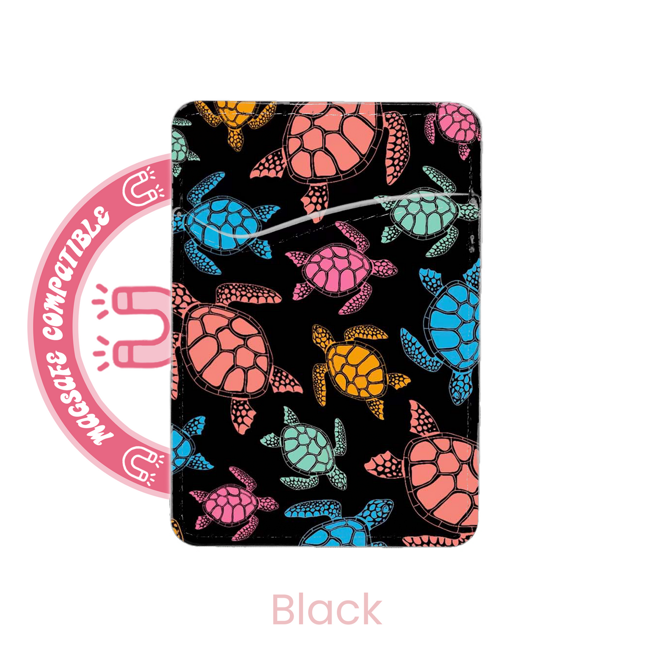 abbyrose Tropical Turtles MagSafe Card Holder Pocket for iPhone 12 13 14 15 16 - 第 4/13 張圖片