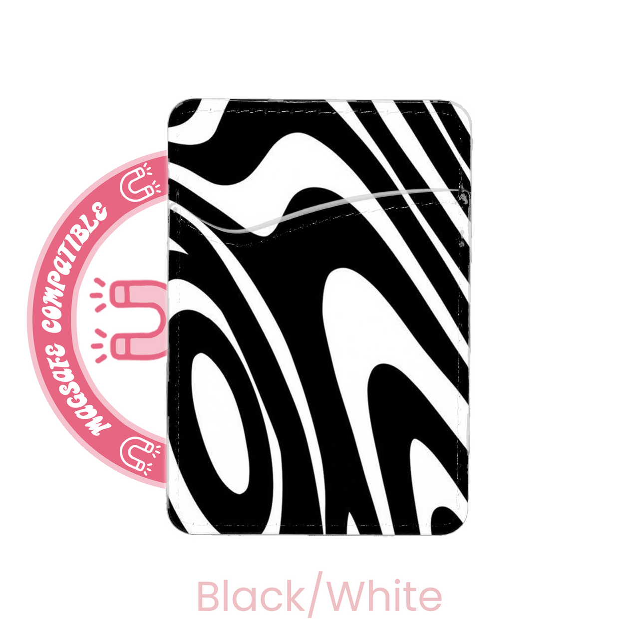 abbyrose Twisted Zebra MagSafe Card Holder Pocket for iPhone 12 13 14 15 16 Pro - 第 26/49 張圖片
