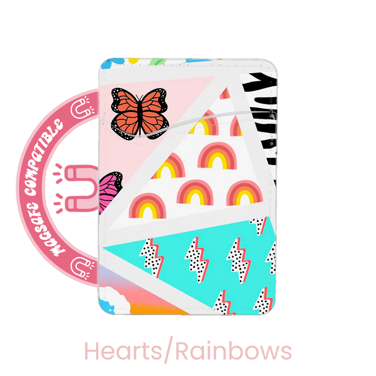 abbyrose Peintures Murales MagSafe Porte Carte Poche pour iPhone 12 13 14 15 16 Pro - Photo 2 sur 13