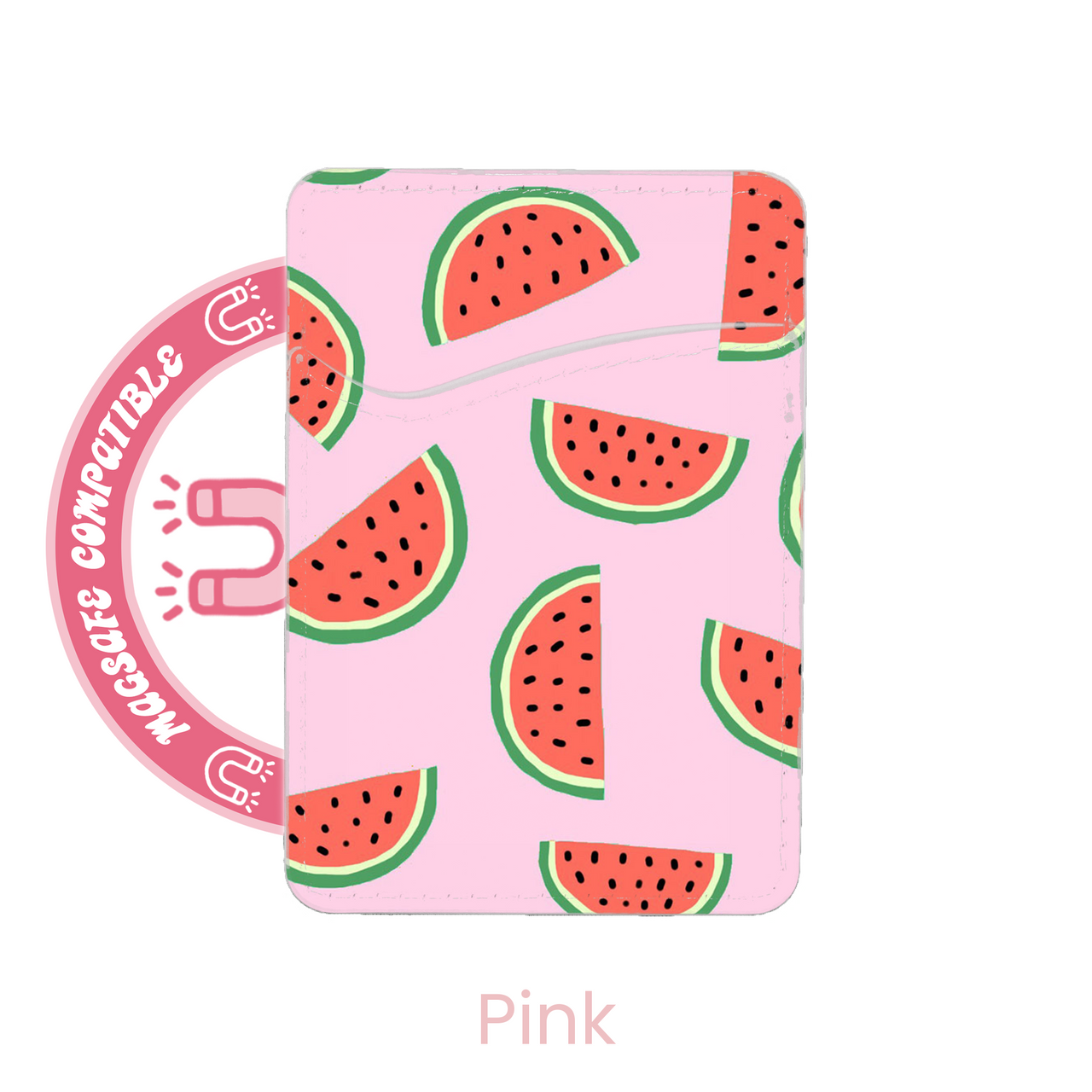 abbyrose Watermelon MagSafe Card Holder Pocket for iPhone 12 13 14 15 16 Pro Max - Picture 3 of 13