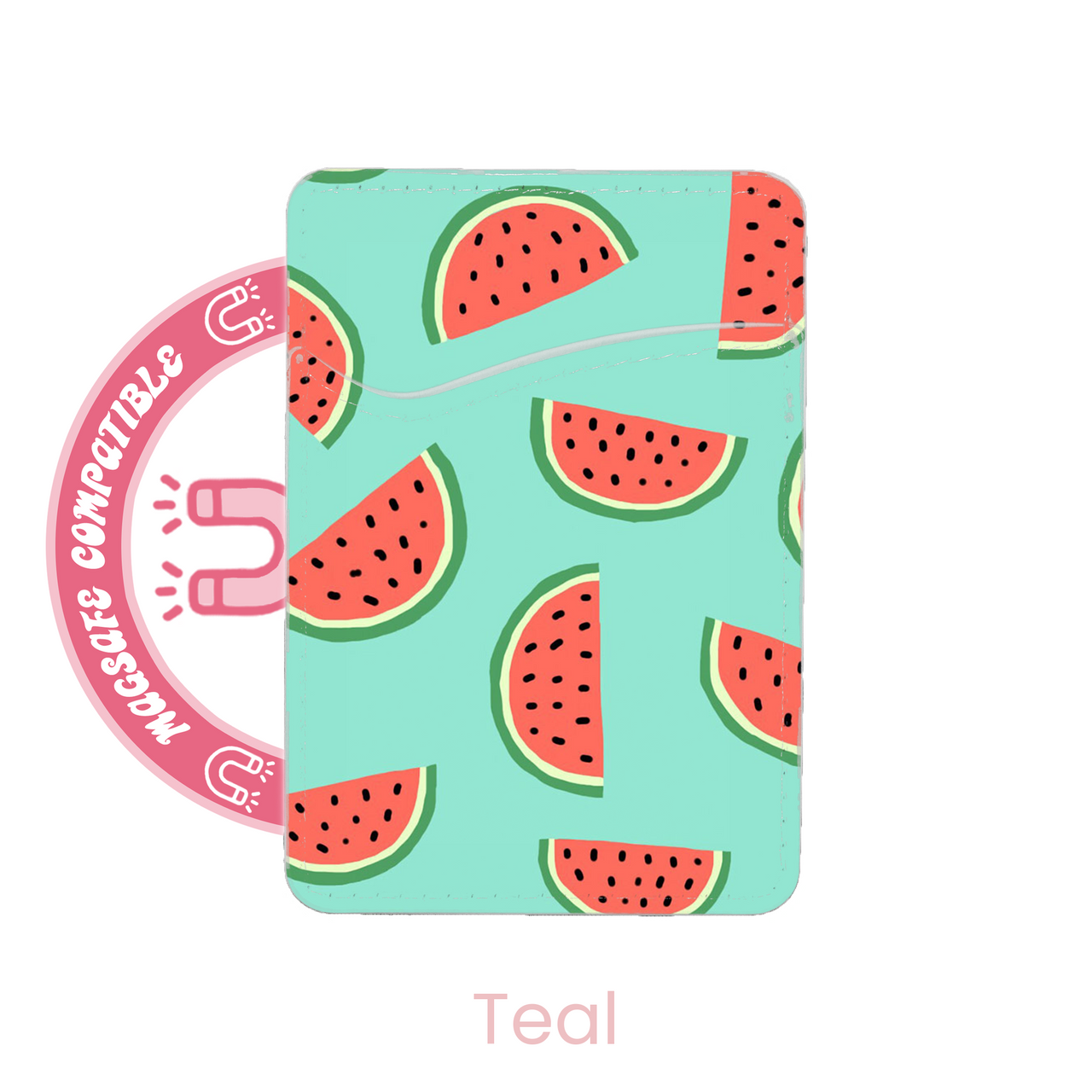 abbyrose Watermelon MagSafe Card Holder Pocket for iPhone 12 13 14 15 16 Pro Max - Picture 4 of 13