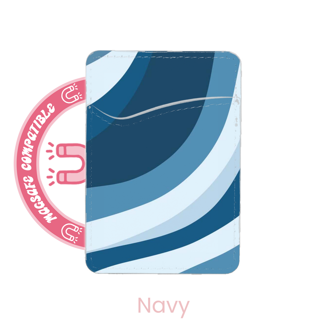 abbyrose Waves MagSafe Porte Carte Poche pour iPhone 12 13 14 15 16 Pro Max Plus - Photo 38 sur 49