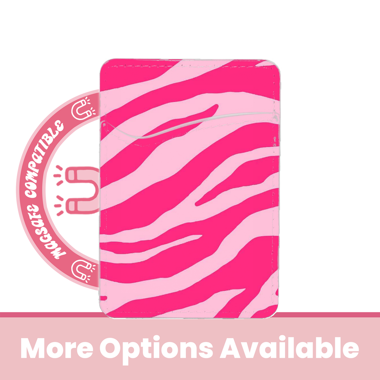 abbyrose Zebra MagSafe Card Holder Pocket for iPhone 12 13 14 15 16 Pro Max Plus - 第 3/7 張圖片