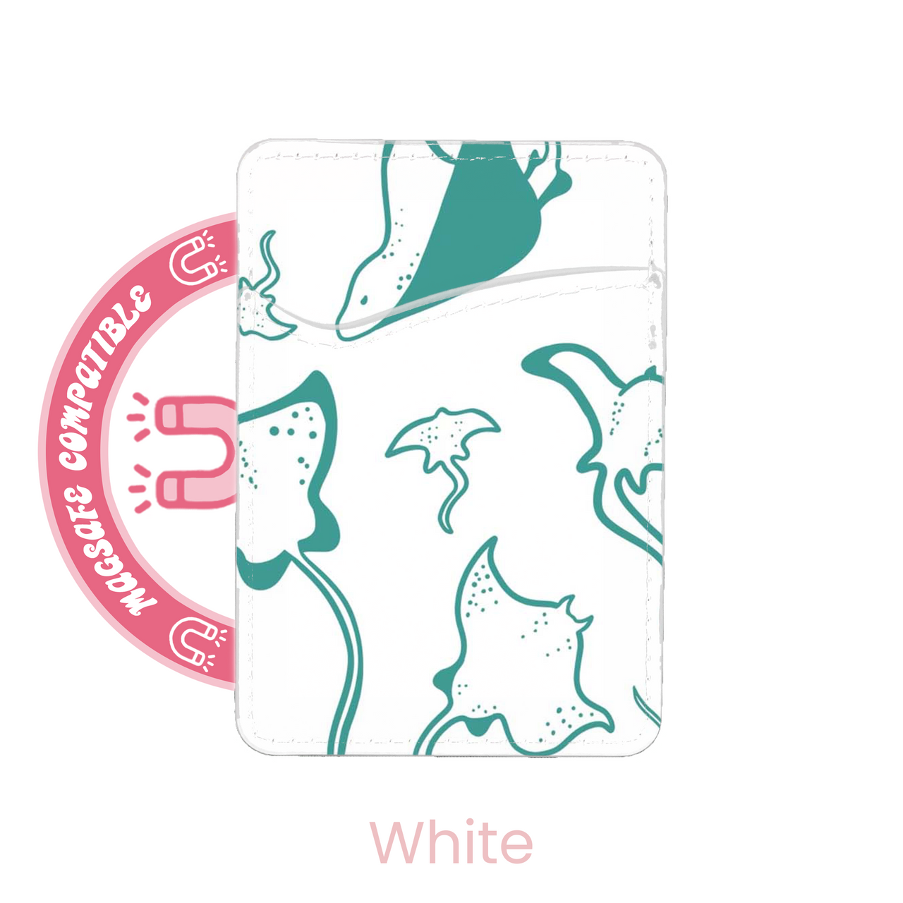 abbyrose Stingrays MagSafe Card Holder Pocket for iPhone 12 13 14 15 16 Pro Max - 第 7/37 張圖片