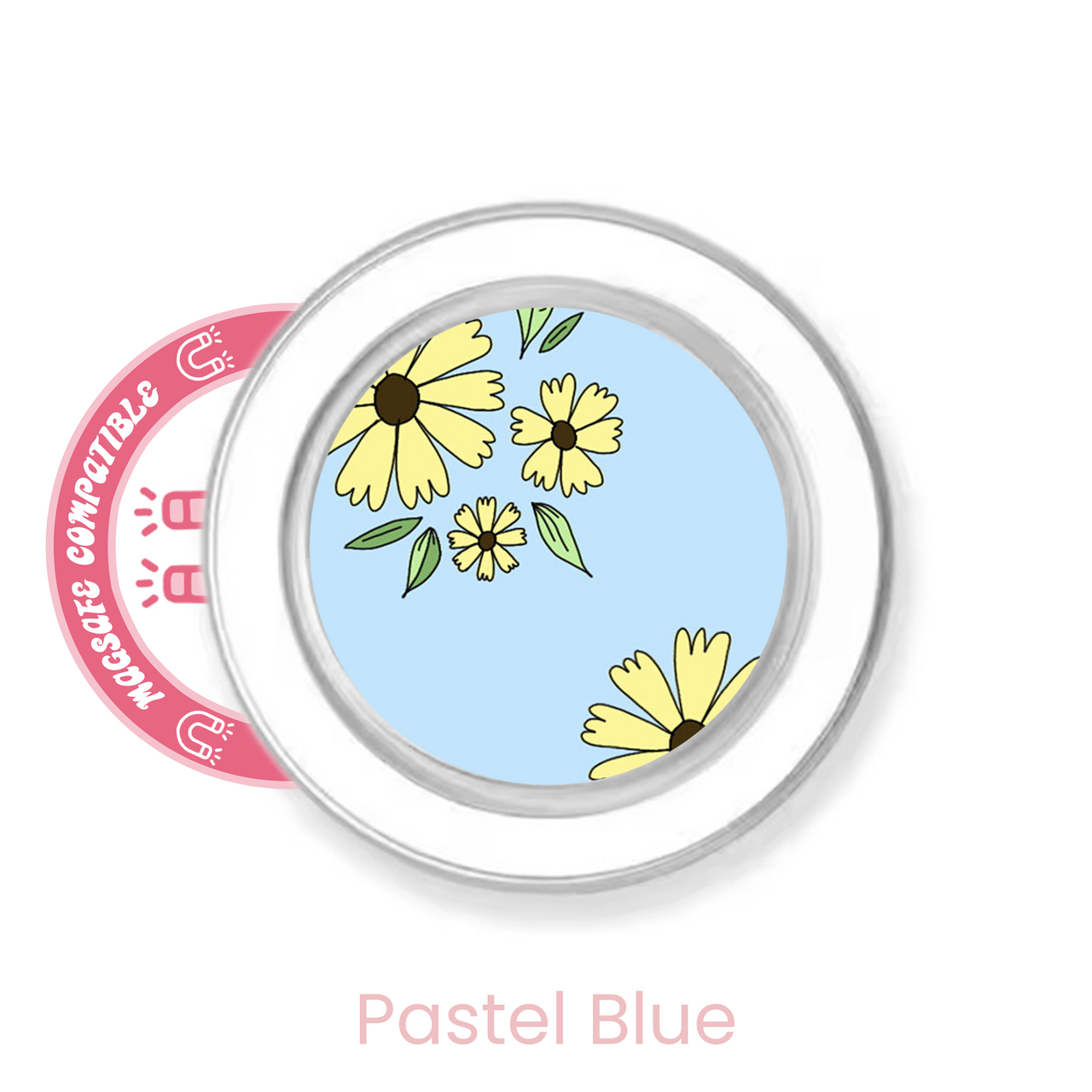 abbyrose patch fleur MagSafe poignée téléphone pour iPhone 12 13 14 15 16 Pro Max Plus - Photo 5 sur 21