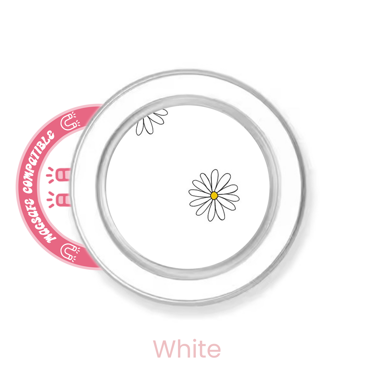 abbyrose Lil' Daisies MagSafe Phone Grip Compatible with iPhone 12