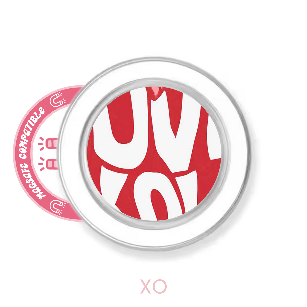 abbyrose Love You MagSafe Poignée Téléphone pour iPhone 12 13 14 15 16 Pro Max Plus - Photo 3 sur 21