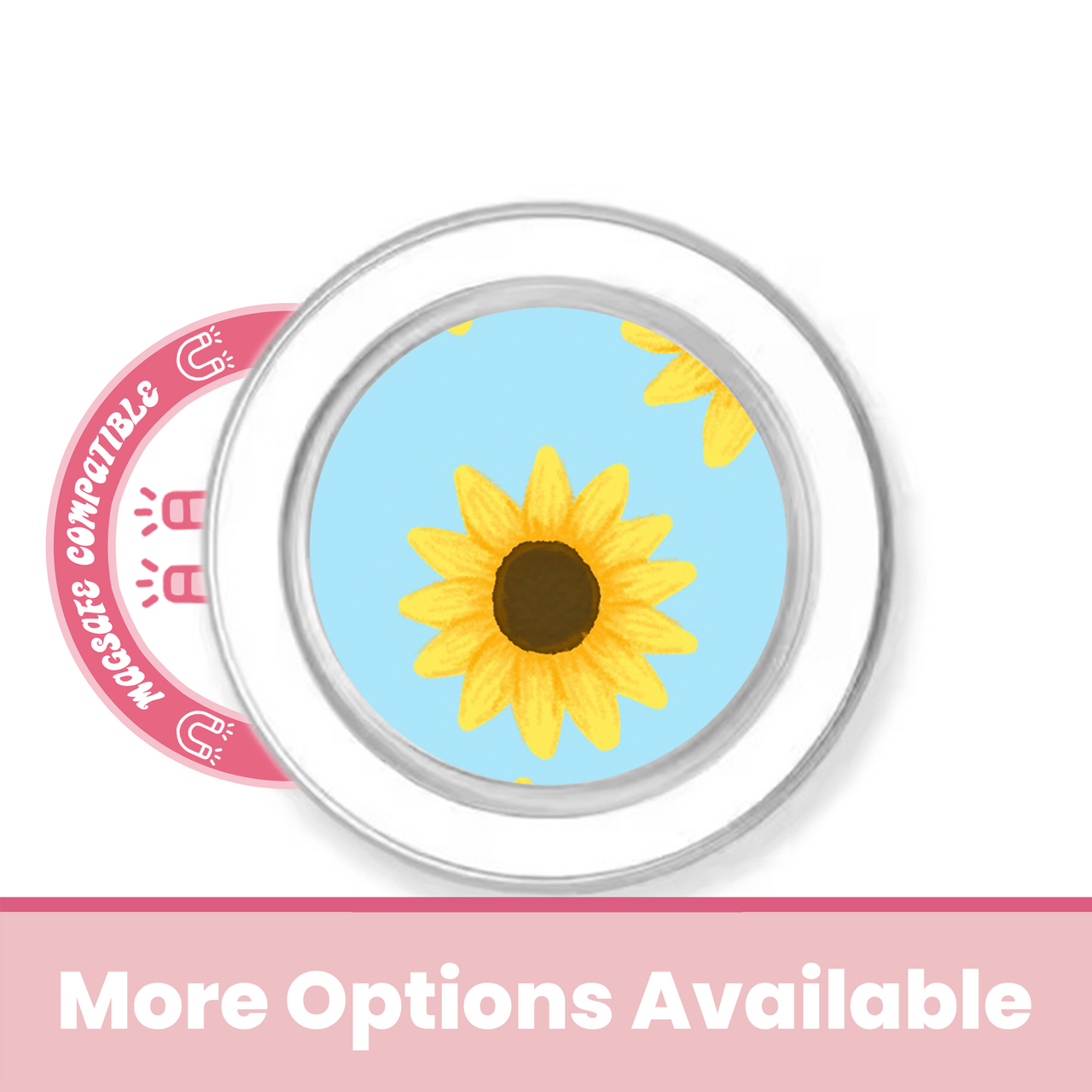 abbyrose Sunflower Sky MagSafe poignée téléphone pour iPhone 12 13 14 15 16 Pro Max Plus - Photo 3 sur 7