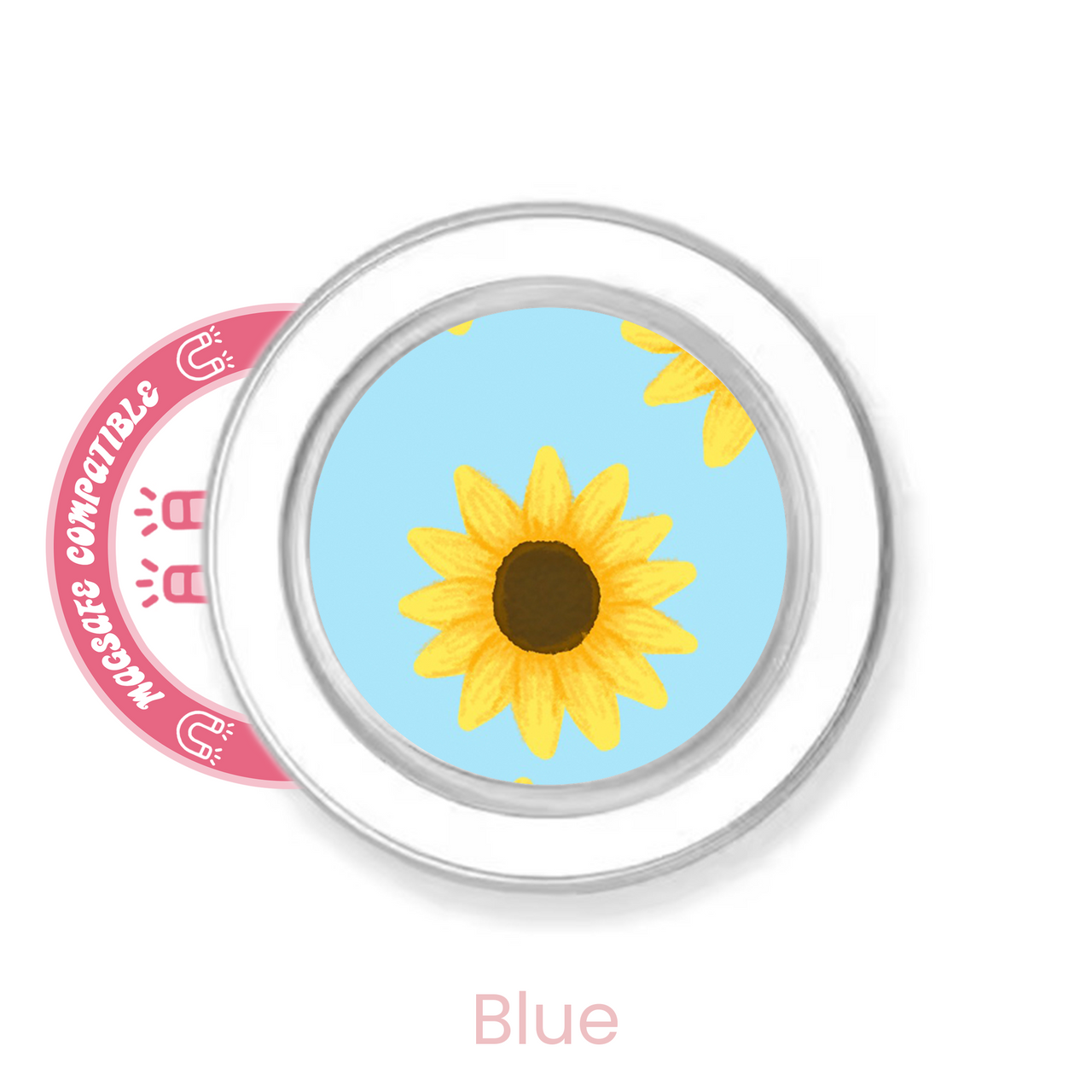 abbyrose Sunflower Sky MagSafe poignée téléphone pour iPhone 12 13 14 15 16 Pro Max Plus - Photo 2 sur 7