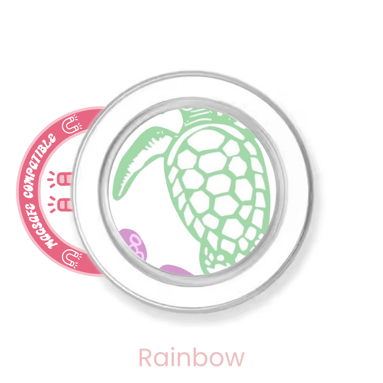 abbyrose Turtle Wurtle MagSafe poignée téléphone pour iPhone 12 13 14 15 16 Pro Max Plus - Photo 3 sur 21