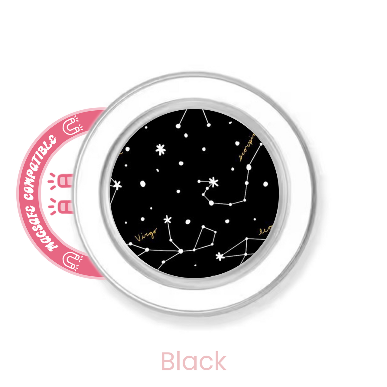 abbyrose Zodiac MagSafe Poignée Téléphone pour iPhone 12 13 14 15 16 Pro Max Plus - Photo 2 sur 43