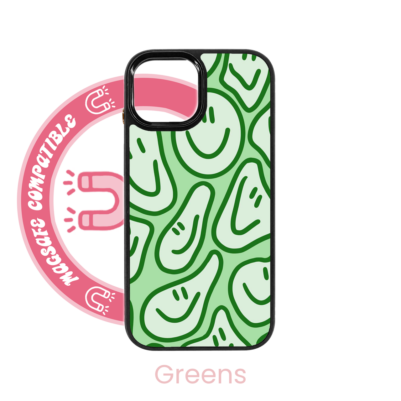 abbyrose Coque iPhone Smile Warp MagSafe pour iPhone 12 13 14 15 16 Pro Max Plus - Photo 4 sur 49