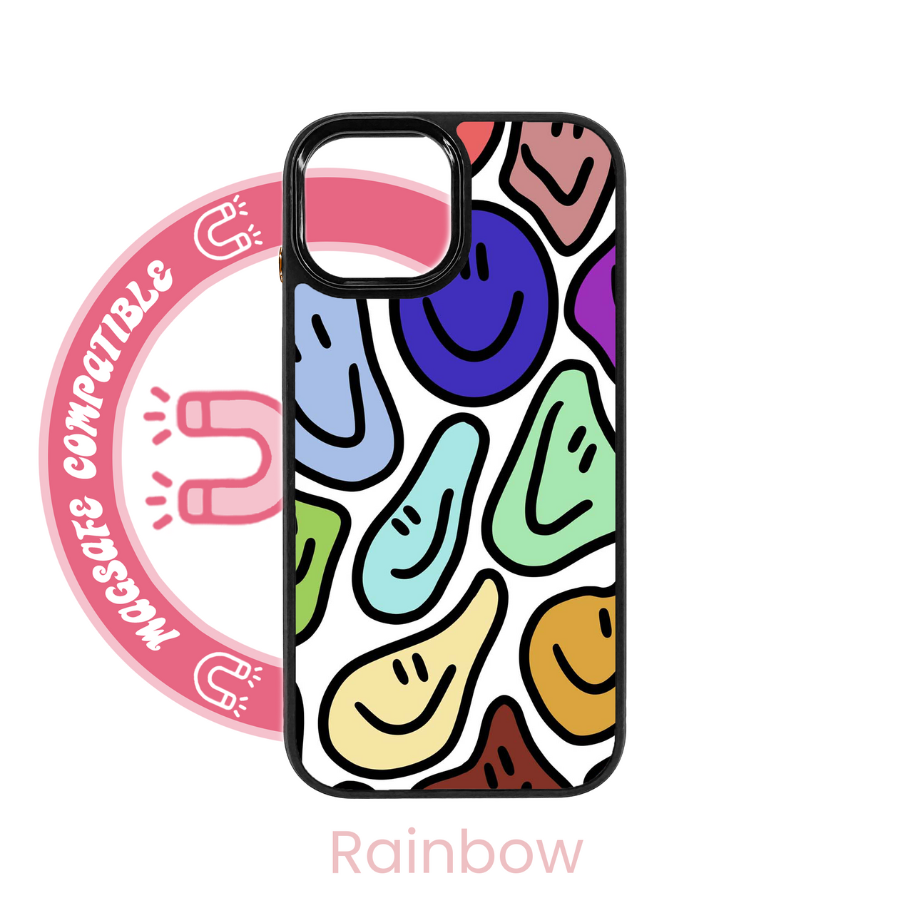 abbyrose Coque iPhone Smile Warp MagSafe pour iPhone 12 13 14 15 16 Pro Max Plus - Photo 7 sur 49