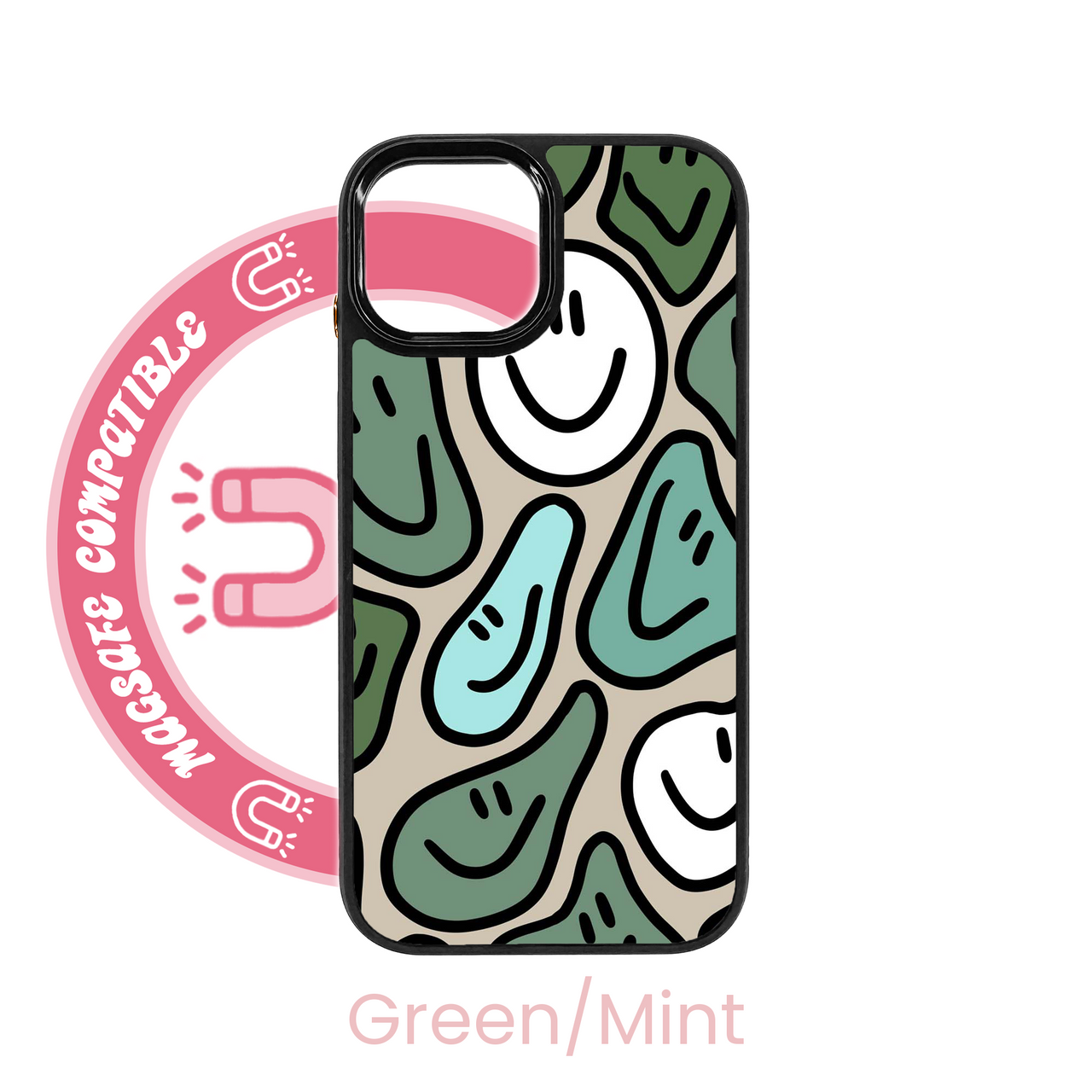 abbyrose Coque iPhone Smile Warp MagSafe pour iPhone 12 13 14 15 16 Pro Max Plus - Photo 14 sur 49