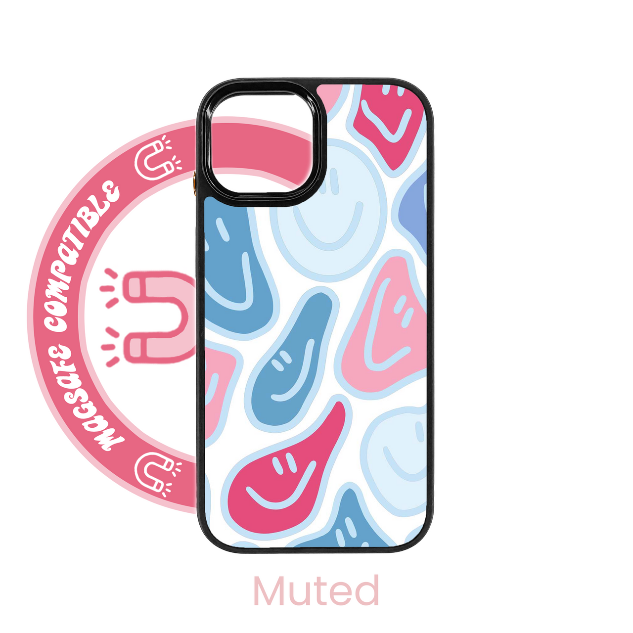 abbyrose Coque iPhone Smile Warp MagSafe pour iPhone 12 13 14 15 16 Pro Max Plus - Photo 2 sur 49