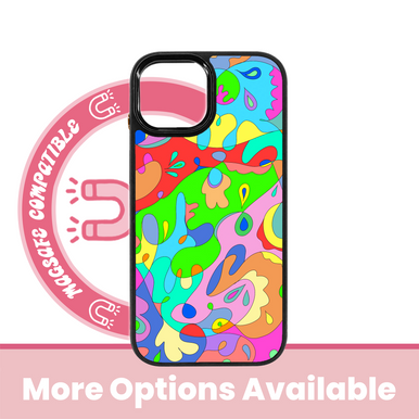 iPhone・スマホケース Society6 G-raff colour by Caseysplace Trippy MagSafe iPhone Case - abbyrose