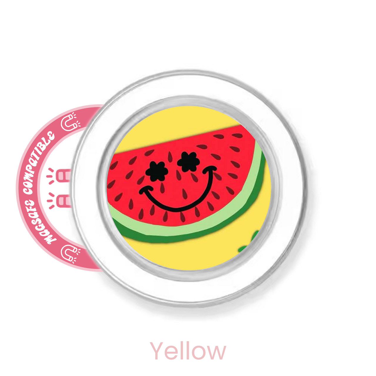 abbyrose Happy Fruit MagSafe poignée téléphone pour iPhone 12 13 14 15 16 Pro Max Plus - Photo 2 sur 21