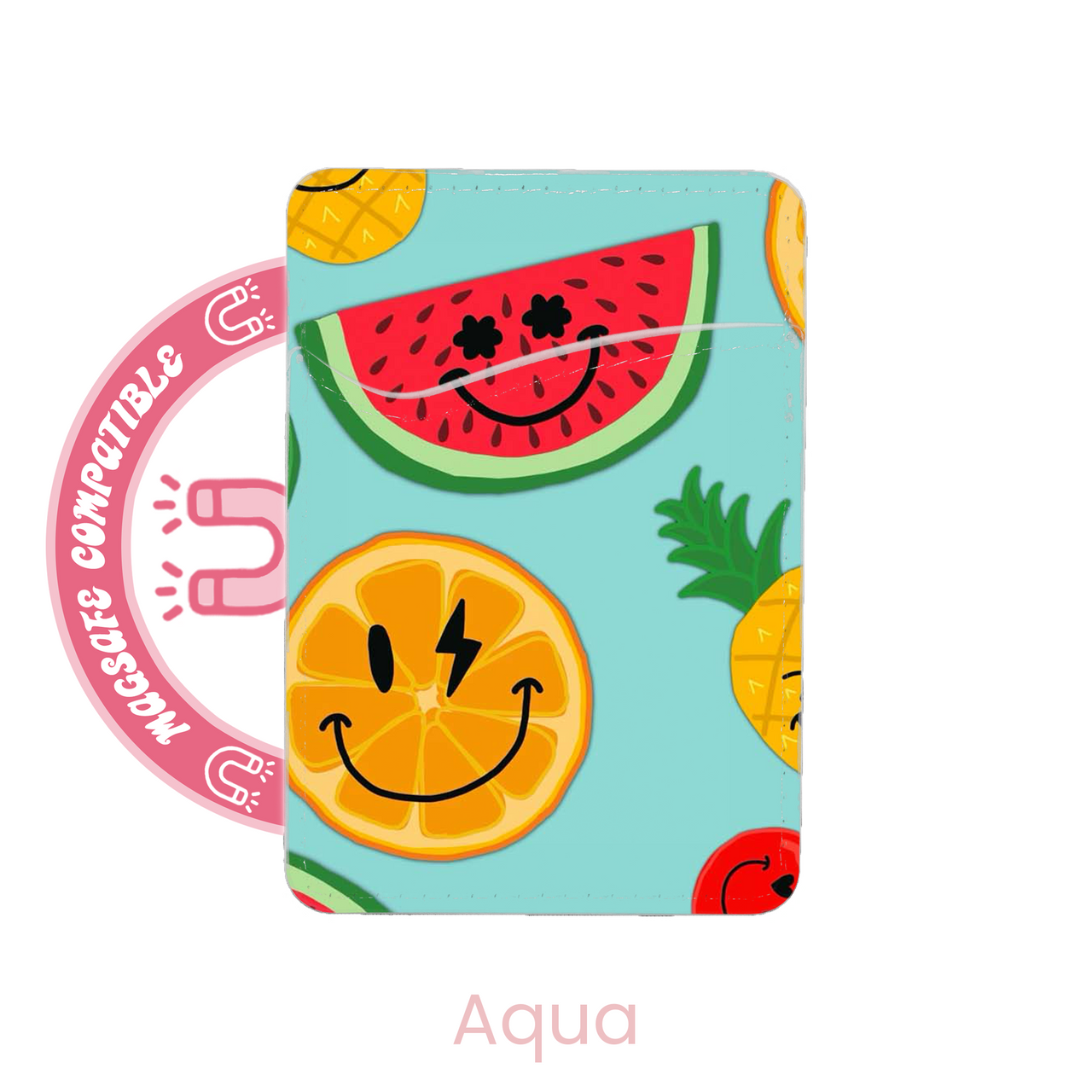 abbyrose Happy Fruit MagSafe Card Holder Pocket for iPhone 12 13 14 15 16 Pro - 第 17/21 張圖片