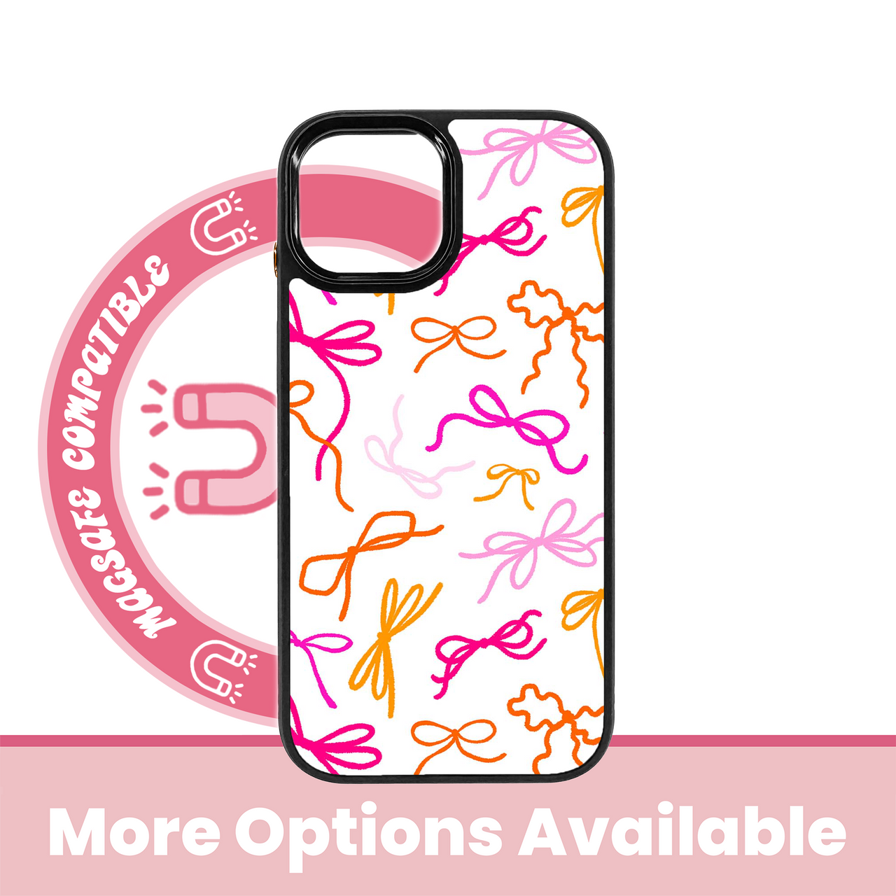 abbyrose Bow Bliss MagSafe Coque iPhone pour iPhone 12 13 14 15 16 Pro Max Plus - Photo 3 sur 49