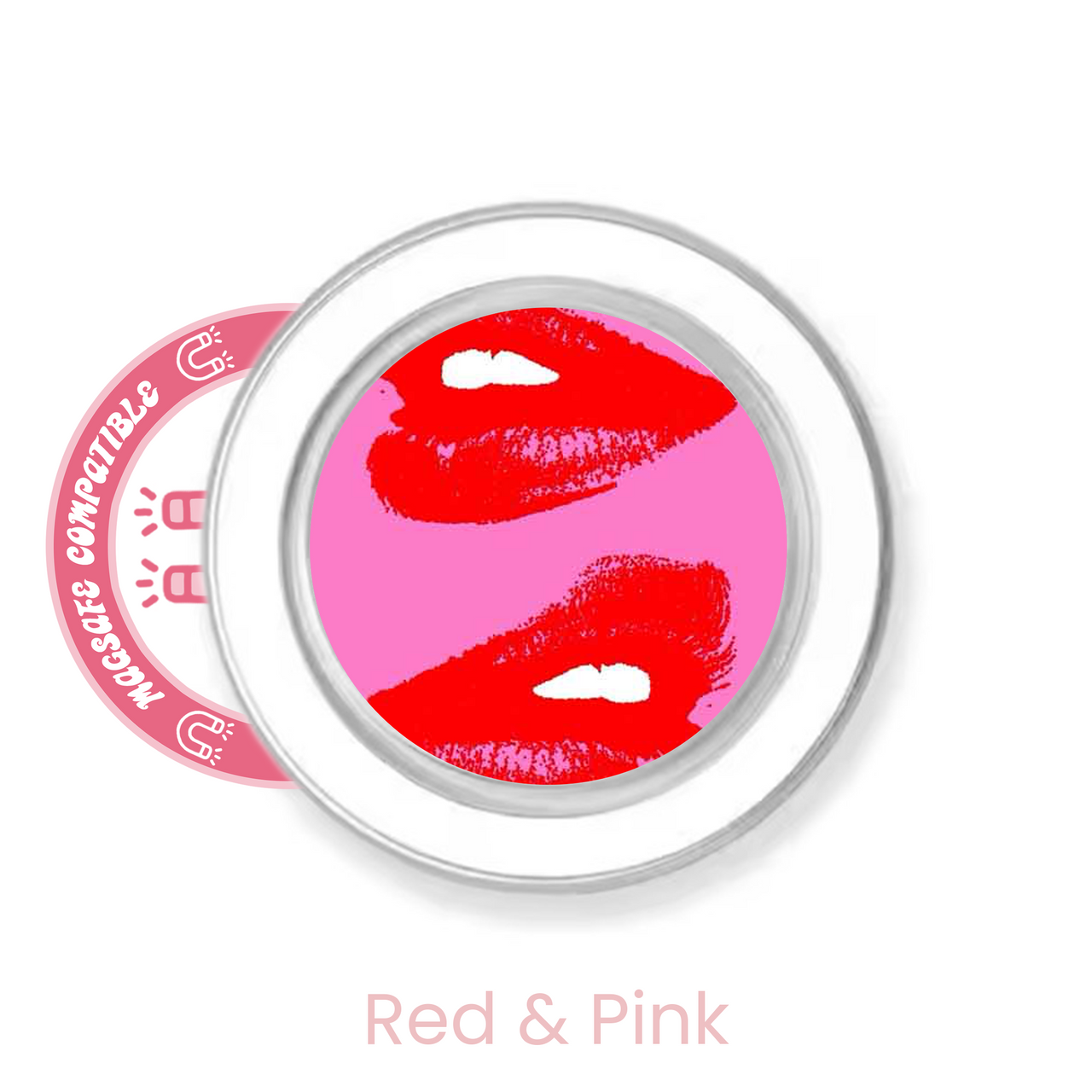 abbyrose Kiss Me MagSafe poignée téléphone pour iPhone 12 13 14 15 16 Pro Max Plus - Photo 3 sur 43