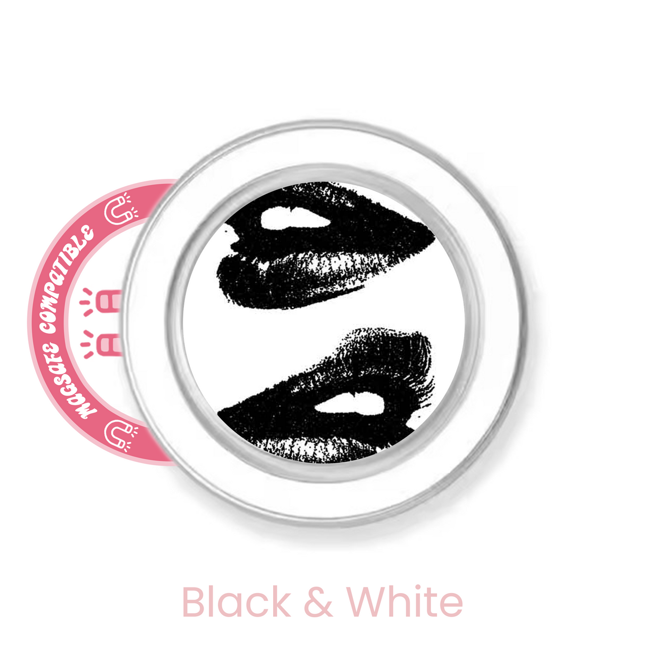 abbyrose Kiss Me MagSafe poignée téléphone pour iPhone 12 13 14 15 16 Pro Max Plus - Photo 6 sur 43