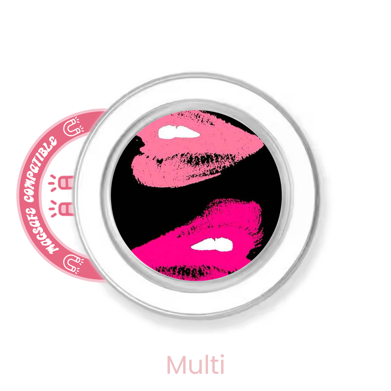 abbyrose Kiss Me MagSafe poignée téléphone pour iPhone 12 13 14 15 16 Pro Max Plus - Photo 7 sur 43