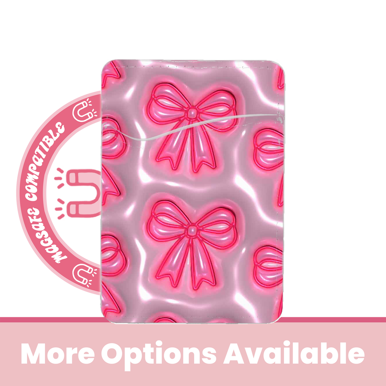 abbyrose Bubble Bows MagSafe Porte Carte Poche pour iPhone 12 13 14 15 16 Pro - Photo 3 sur 7