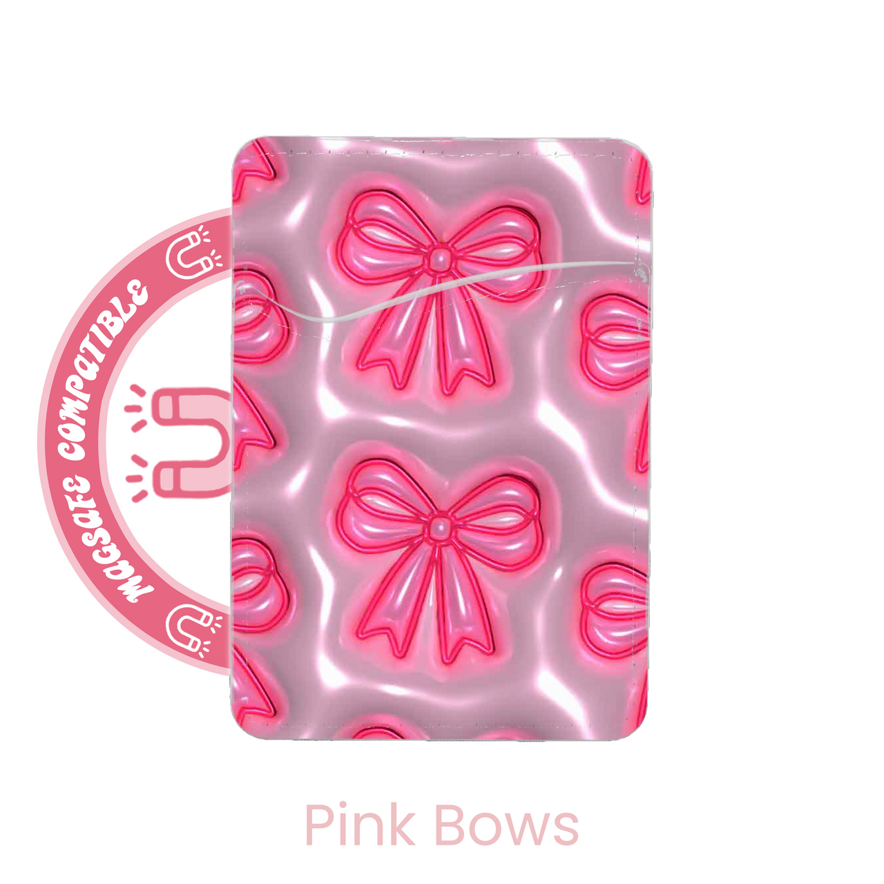 abbyrose Bubble Bows MagSafe Porte Carte Poche pour iPhone 12 13 14 15 16 Pro - Photo 2 sur 7