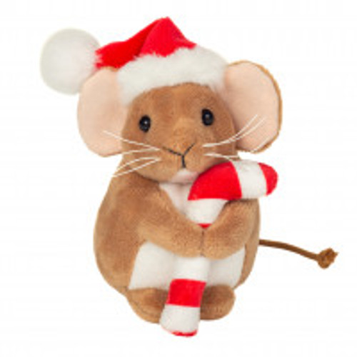Teddy Hermann Collection Christmas Mouse with Candy Cane 946168 Teddy Hermann Collection Christmas Mouse with Candy Cane 946168